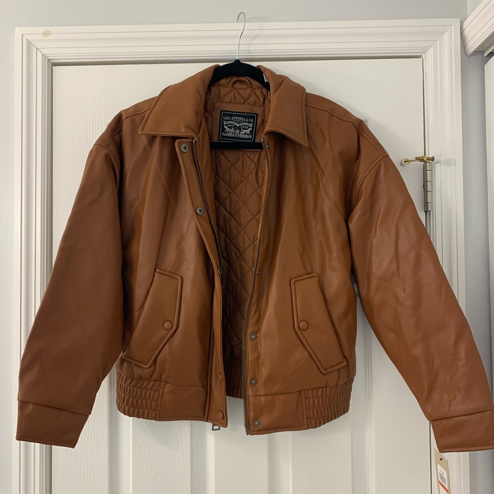 Faux Leather Levi’s Jacket - Brand New